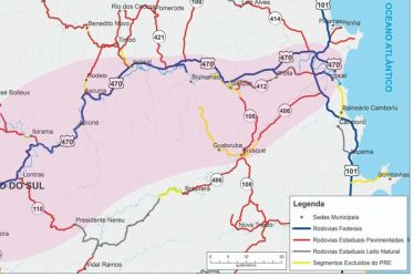 Governo de Santa Catarina estuda via expressa estadual alternativa à BR-470