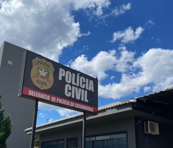 Polícia Civil de Catanduvas cumpre mandado de prisão preventiva de homem que participava de furtos de módulos de caminhão na cidade.