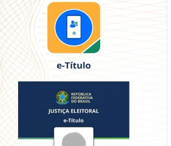 Eleitores devem baixar ou atualizar o E-titulo antes do dia da eleição. 