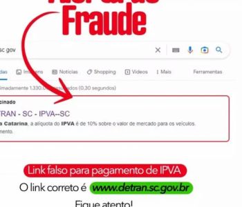 Golpe simula sites do Detran-SC para dar falso desconto no IPVA via PIX