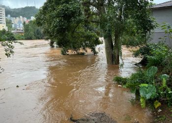 Nível do Rio do Peixe segue baixando em Joaçaba