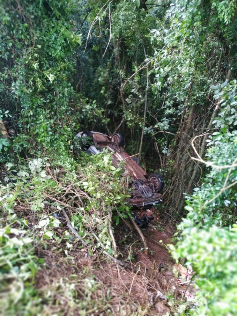 Colisão na BR-282 deixa uma pessoa ferida