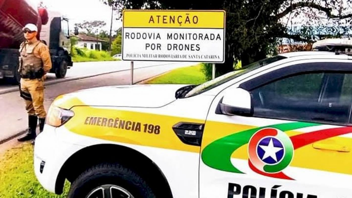 Polícia Militar Rodoviária passará a utilizar drones para fiscalizar ultrapassagens proibidas em SC
