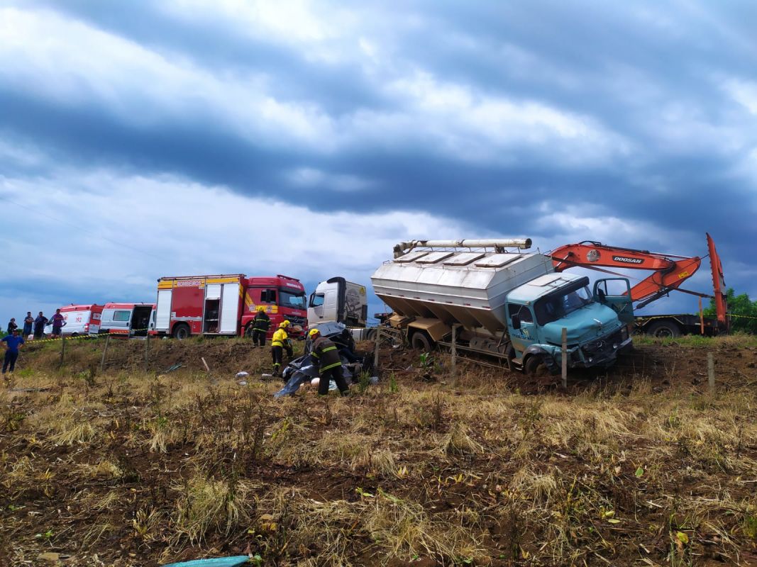 Grave acidente na SC-355 em Jaborá deixa 4 óbitos
