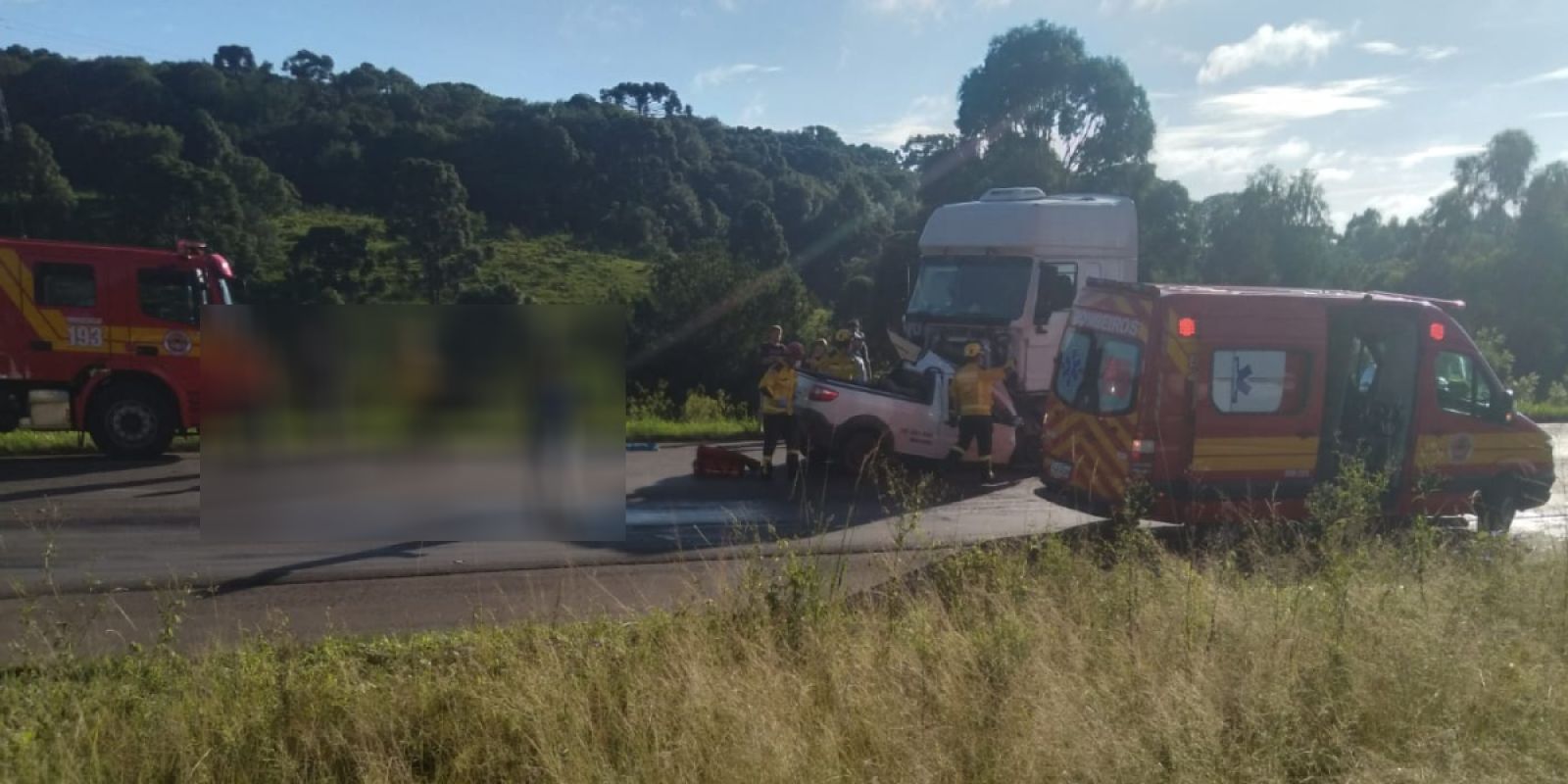 Jovem perde a vida em colisão frontal na BR-282, em Campos Novos