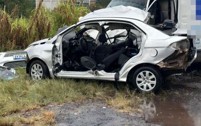 Confirmadas duas mortes em grave acidente na BR-282, em Joaçaba