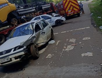  Motorista com sinais de embriaguez abandona local após colisão entre carros na BR-153