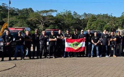  Santa Catarina mobiliza 42 policiais civis para missão humanitária no RS